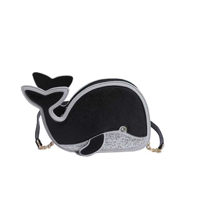 Faux Leather Dolphin Bag Crossbody