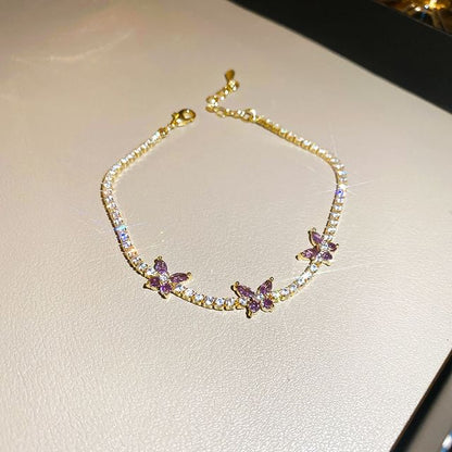 Butterfly Bracelet Rhinestone