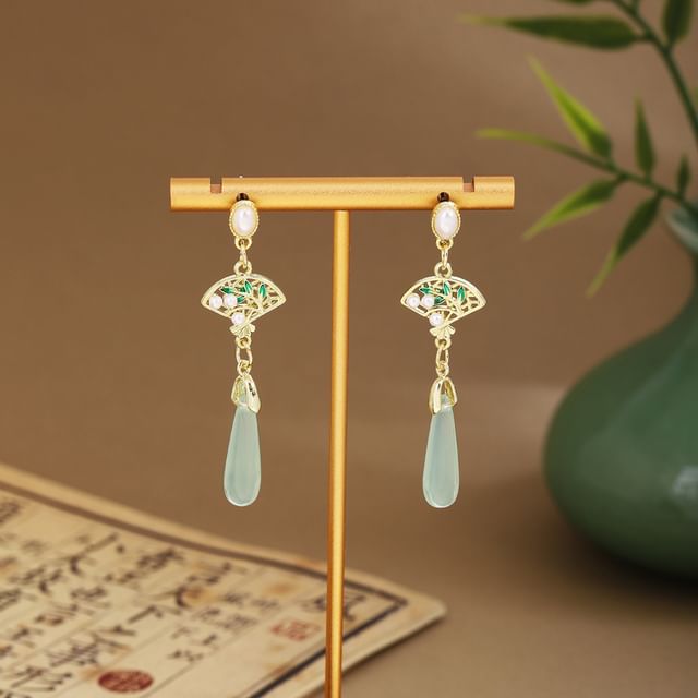 Faux Gemstone Dangle Earring