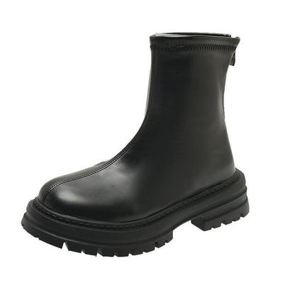 Zip Platform Boots Short