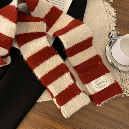 Knit Striped Scarf