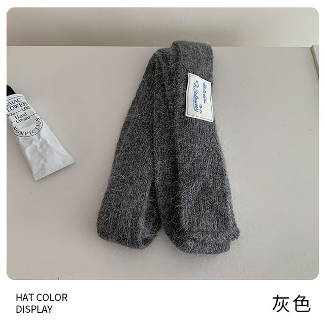 Scarf Narrow Knit Plain