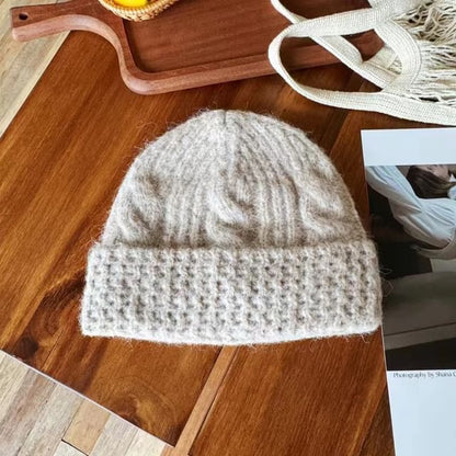 Knit Cable Beanie Plain