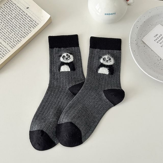 Cartoon Animal Patterned Short Socks