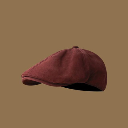 Suede Newsboy Cap