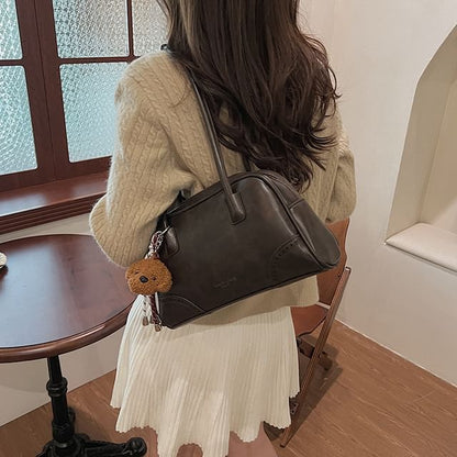 Charm Washed Leather Faux Bag Set Bowler /