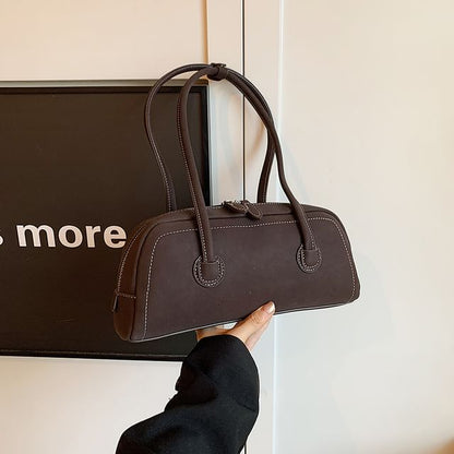 Shoulder Bag Contrast Stitching