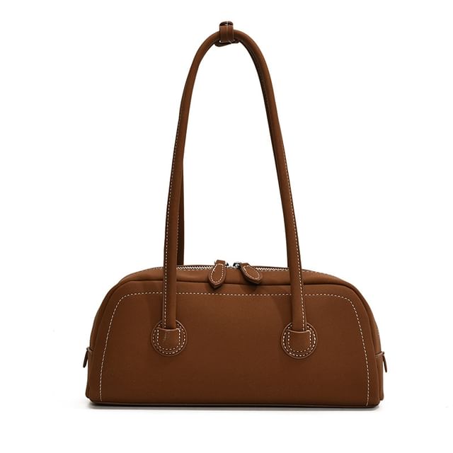 Shoulder Bag Contrast Stitching