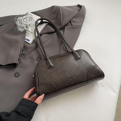 Charm Washed Leather Faux Bag Set Bowler /