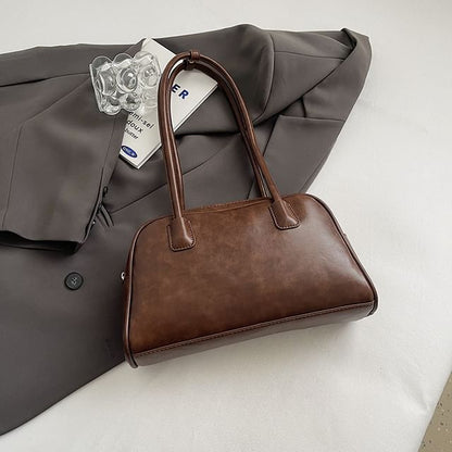 Charm Washed Leather Faux Bag Set Bowler /