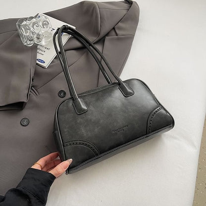 Charm Washed Leather Faux Bag Set Bowler /