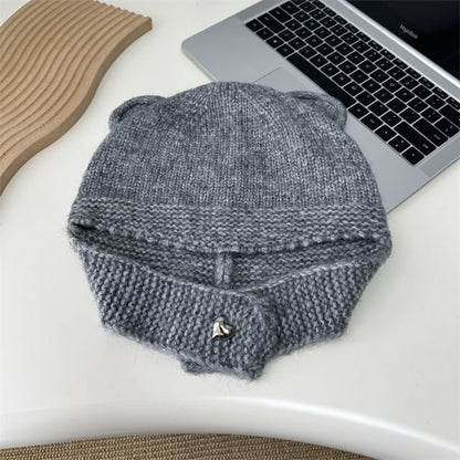 Ear Balaclava Bear Knit