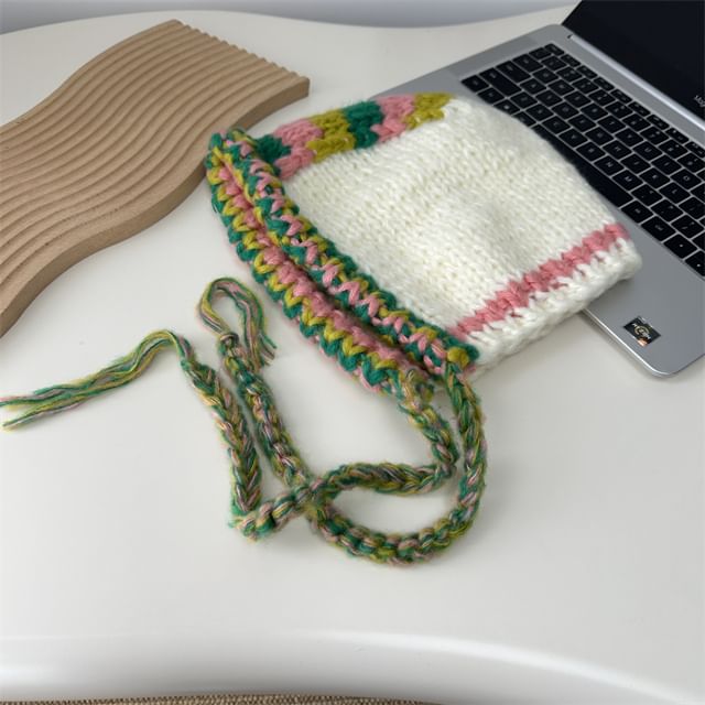 Knit Balaclava Block Color