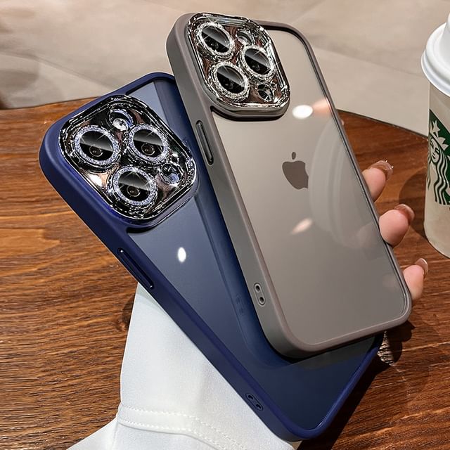 Phone Glitter Protection Case Lens