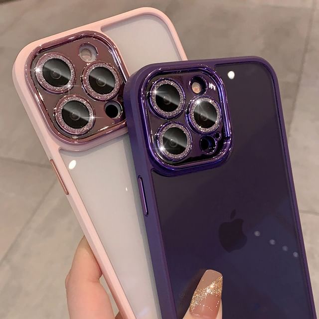 Case Protection Phone Glitter Lens