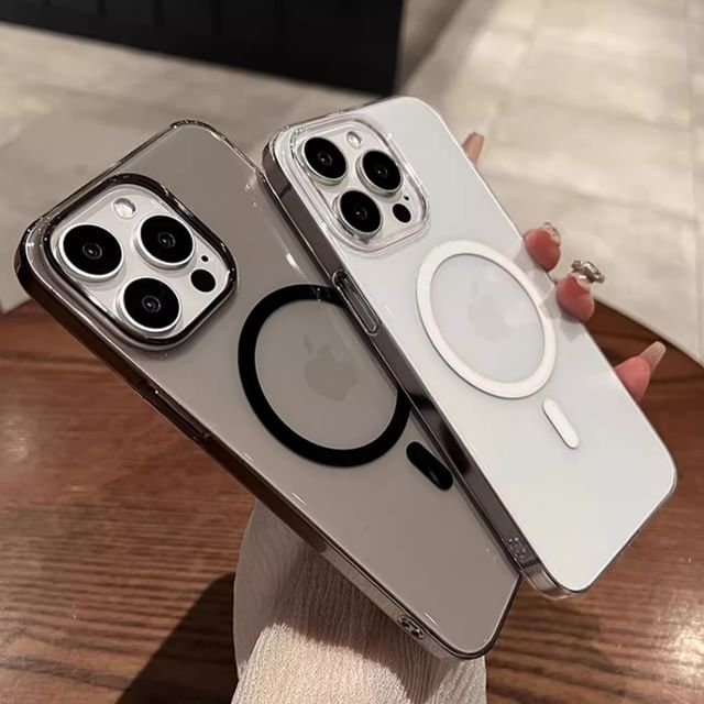 Transparent MagSafe) Phone with Case (Compatible Magnetic