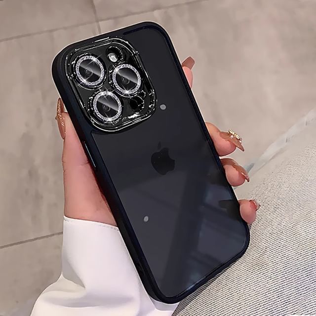 Phone Glitter Protection Case Lens