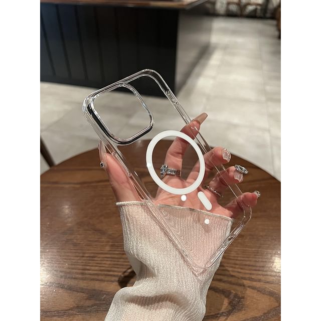 Transparent MagSafe) Phone with Case (Compatible Magnetic