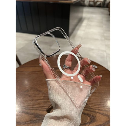 Transparent MagSafe) Phone with Case (Compatible Magnetic