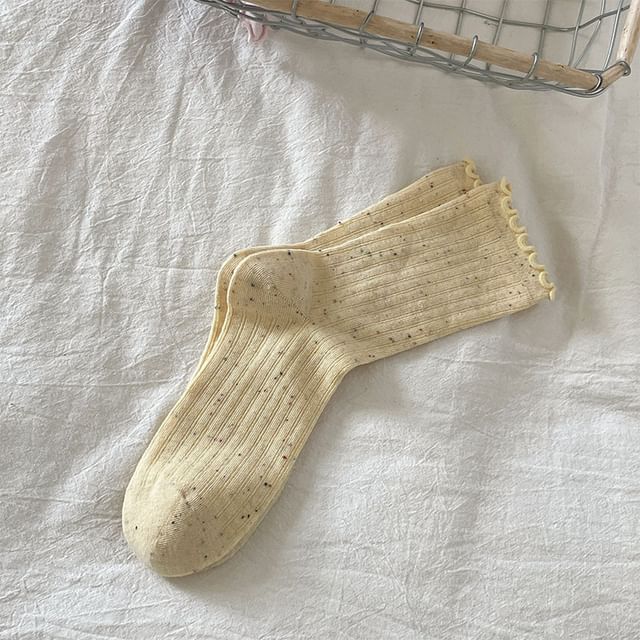 Lettuce Edge Ribbed Socks