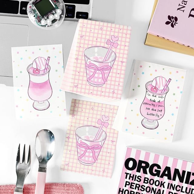 Drinks Diary Background Decorative Paper