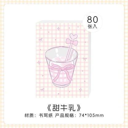 Drinks Diary Background Decorative Paper