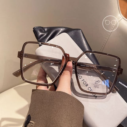 Blue Square Glasses Light Blocking