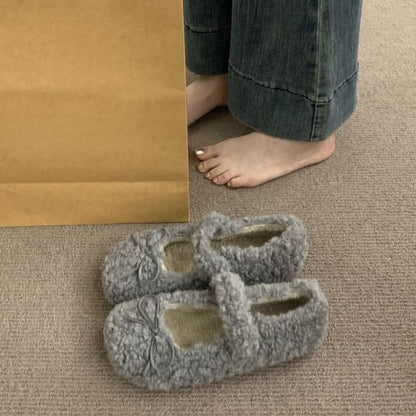 Furry Shoes Mary Plain Jane