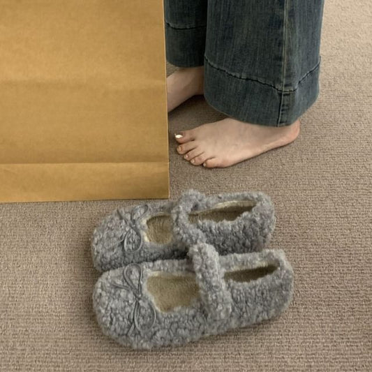 Furry Shoes Mary Plain Jane