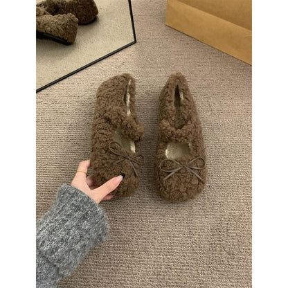 Furry Shoes Mary Plain Jane