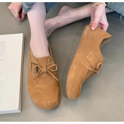 Shoes Velvet Lace-Up