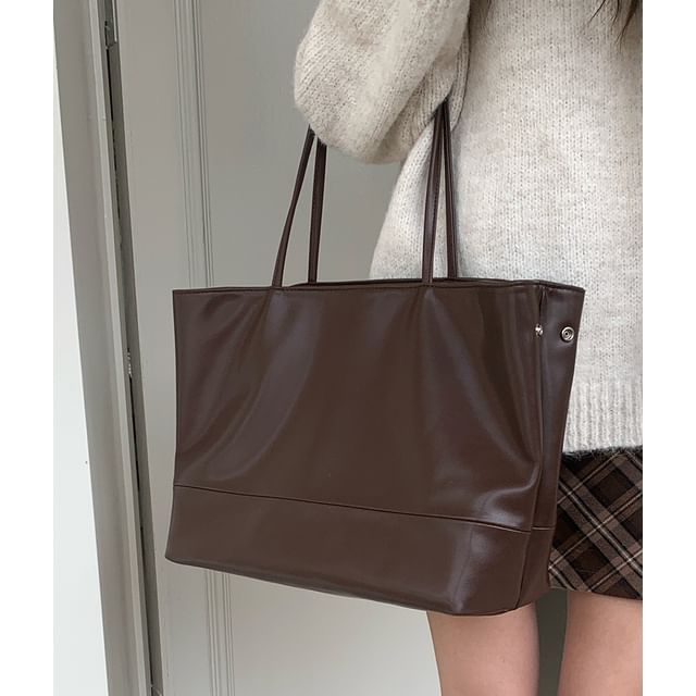 Leather Tote Bag Faux