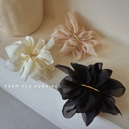 Mesh Flower Alloy Hair Clip