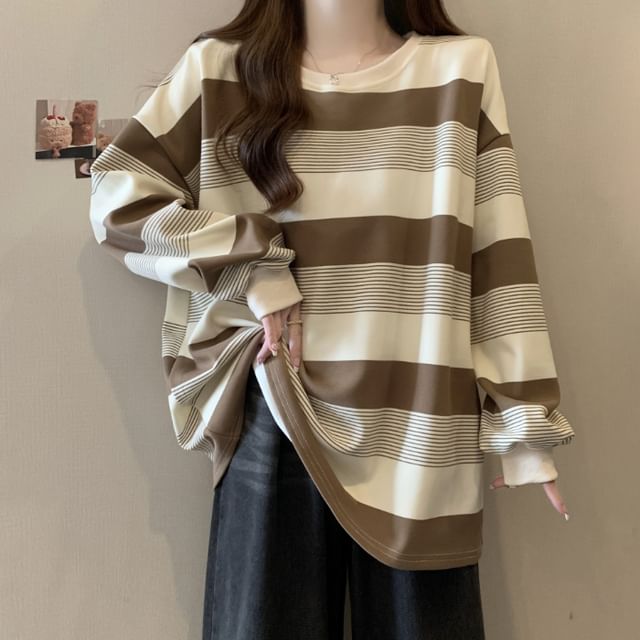 Crewneck Striped Sweater