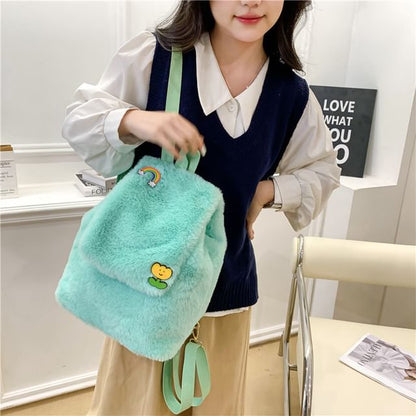Fluffy Backpack Flap