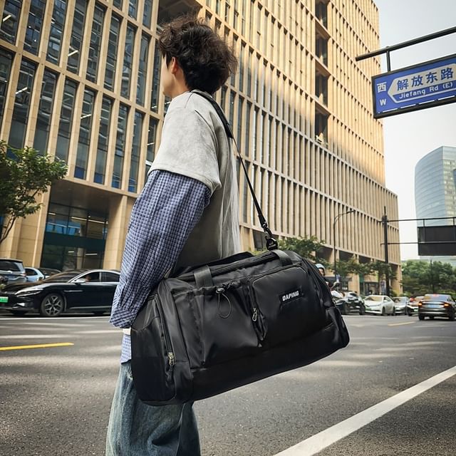 Applique Bag Multi-Pocket Duffel