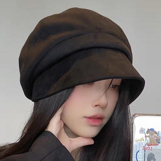 / Beanie Plain Newsboy Cap
