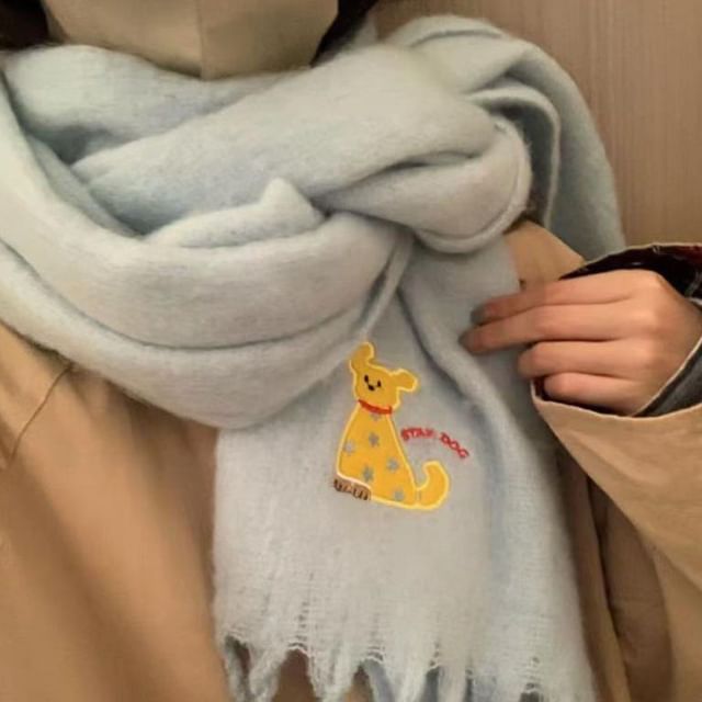 Dog Scarf / Plaid Applique