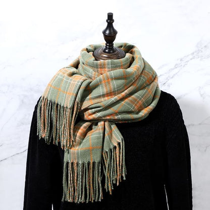 Plaid Scarf Fringe