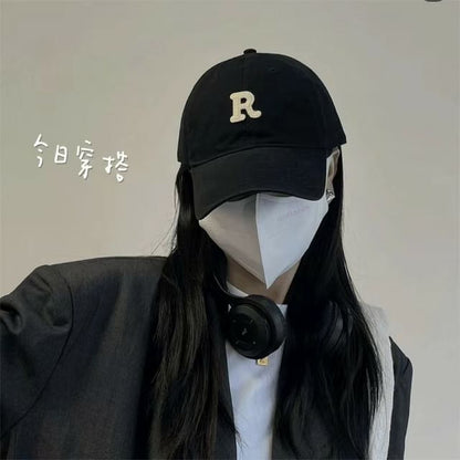 Plain Embroidered Baseball Cap / Lettering