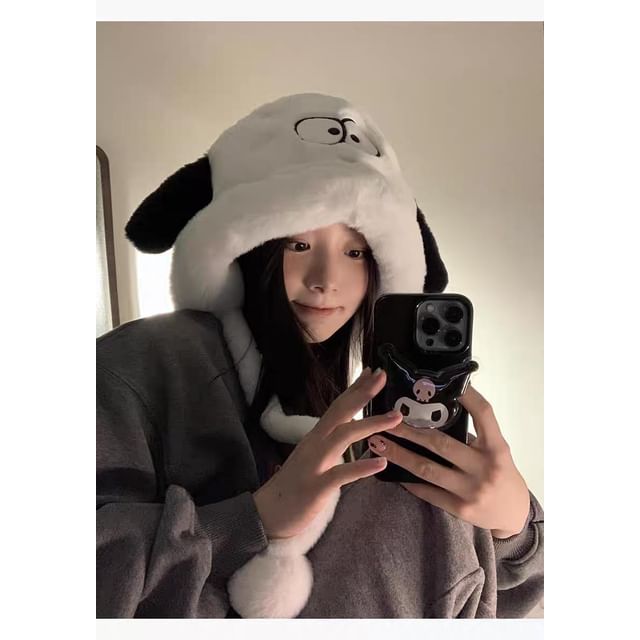 Fluffy Bear Hat Dog / Ear Bow