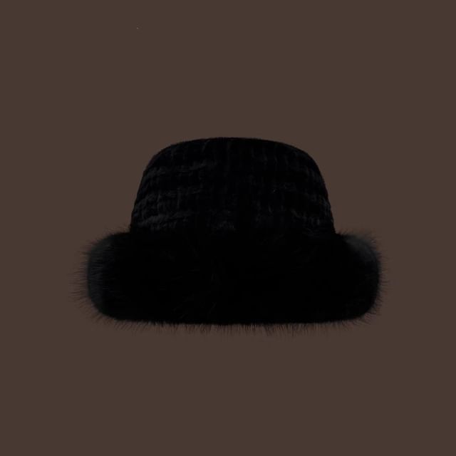 Hat Plain Fluffy Panel / Bucket