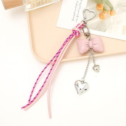 Padded Phone Knotted Bow Charm