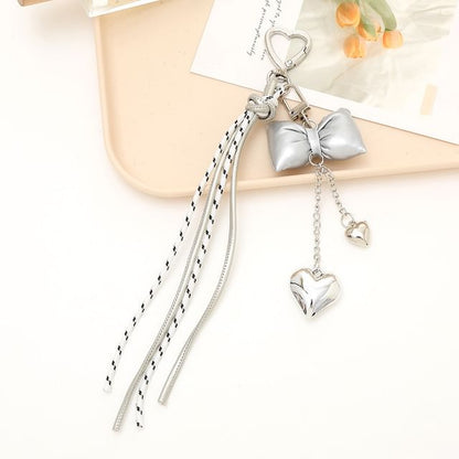 Padded Phone Knotted Bow Charm