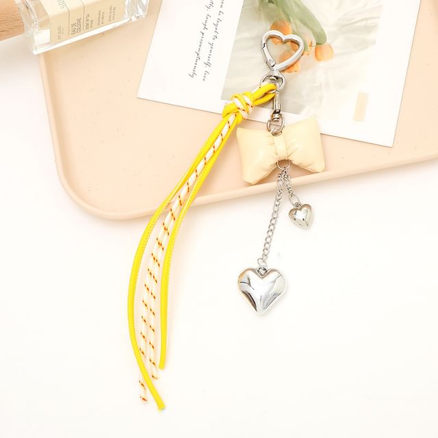 Padded Phone Knotted Bow Charm