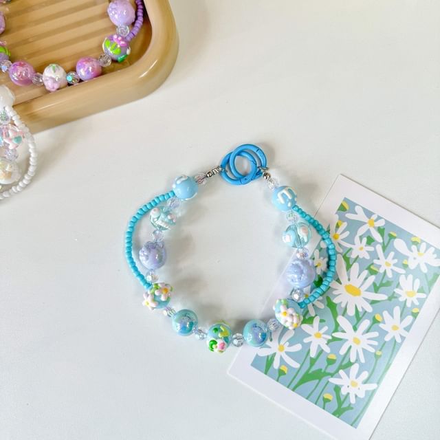 Strap Phone Bead Layered