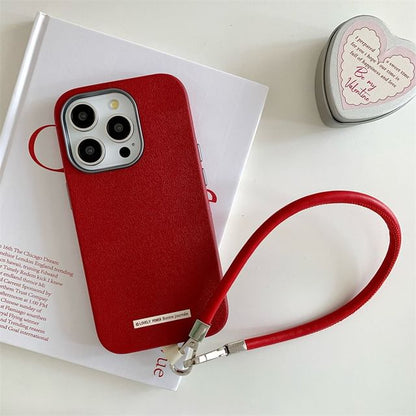 Plain Faux Phone Case Leather