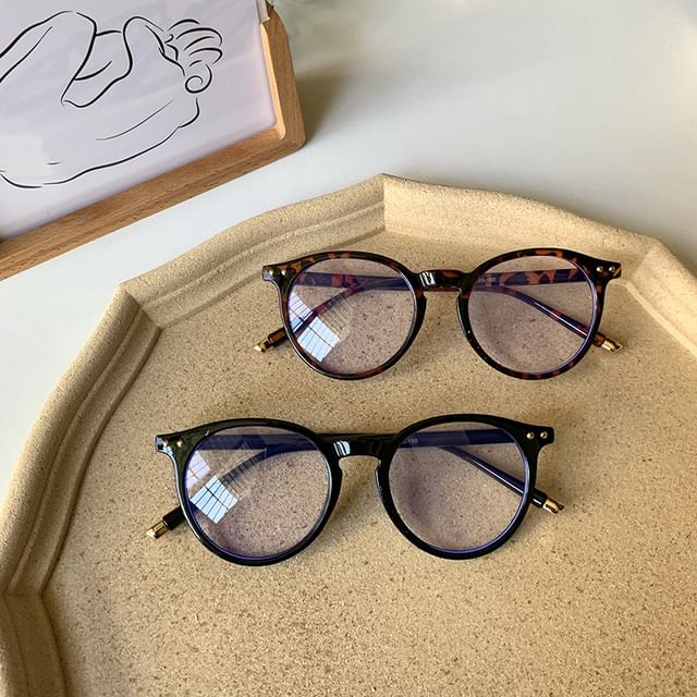 Plain Eyeglasses Round