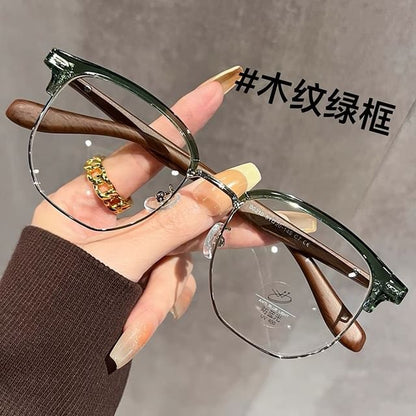 Square Eyeglasses Frame Half