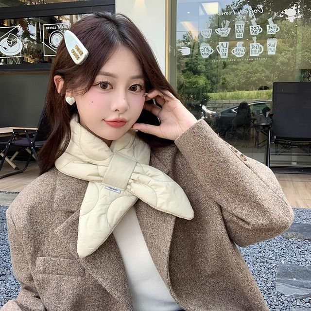 Écharpe matelassée unie